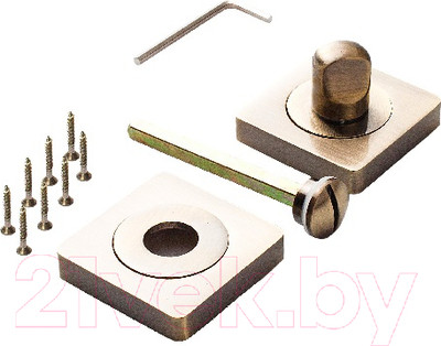 Фиксатор дверной защелки Ренц INBK 02 AB (бронза античная)