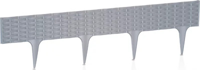 Бордюр садовый Prosperplast IBRA-405U (каменно-серый)