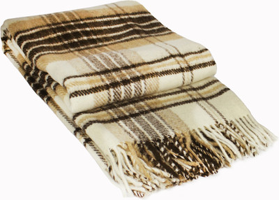 Плед Vladi Метро 170x210 4/CANNY 08959 (белый/бежевый/коричневый)