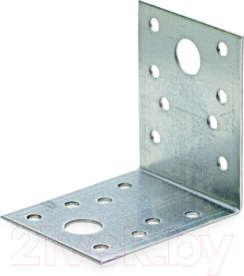 Уголок крепежный ЕКТ 65x65x53x1.5мм / V022550 (12шт, белый цинк)