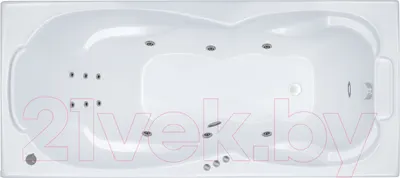 Ванна акриловая Triton Персей 190x90 Комфорт Flat (с гидромассажем)