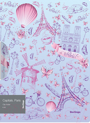 Папка для бумаг Berlingo Capitals. Paris / FCl_A4401