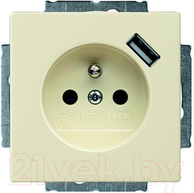 Розетка ABB Basic 55 2011-0-6192 (слоновая кость)