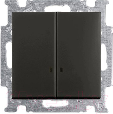 Выключатель ABB Basic 55 1012-0-2178 (шато-черный)