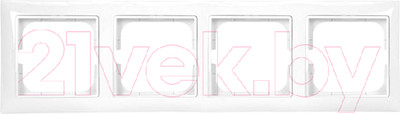 Рамка для выключателей и розеток ABB Basic 55 1725-0-1482 (альпийский белый)