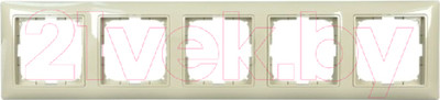 Рамка для выключателей и розеток ABB Basic 55 1725-0-1530 (бежевый)