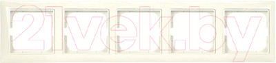 Рамка для выключателей и розеток ABB Basic 55 1725-0-1488 (слоновая кость)