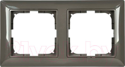 Рамка для выключателей и розеток ABB Basic 55 1725-0-1507 (шато-черный)