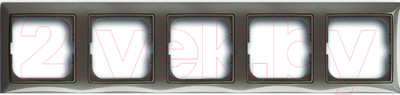 Рамка для выключателей и розеток ABB Basic 55 1725-0-1535 (серый)