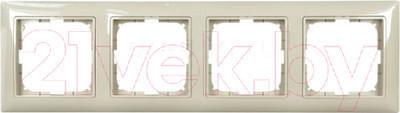 Рамка для выключателей и розеток ABB Basic 55 1725-0-1529 (бежевый)