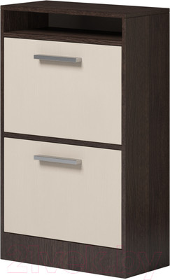 Тумба в прихожую Genesis Мебель Энтер Обувница (венге/дуб молочный)