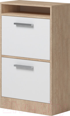 Тумба в прихожую Genesis Мебель Энтер Обувница (дуб сонома/белый)