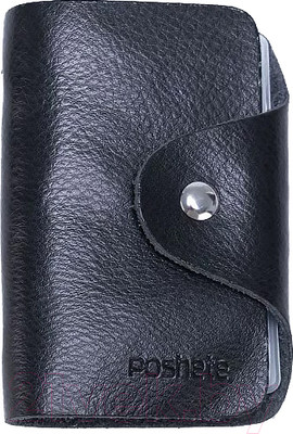 Визитница Poshete 878-002-BLK (черный)