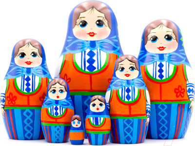 Матрешка сувенирная Брестская Фабрика Сувениров Матрешки в немецком платье Dirndl / 7053