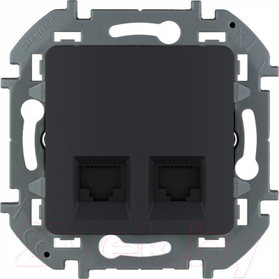 Розетка Legrand Inspiria 673838 (антрацит)