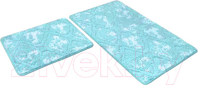 Набор ковриков для ванной и туалета Shahintex Vintage SH V002 50x80/50x50 (мятный)