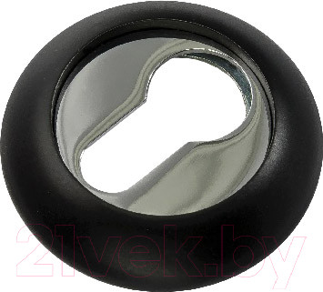 Накладка на цилиндр Ренц INET 08 B/CP (черный/хром блестящий)