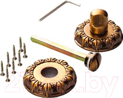 Фиксатор дверной защелки Ренц INBK 10 PCF (кофе блестящий)