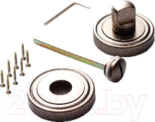 Фиксатор дверной защелки Ренц INBK 16 SL (серебро античное)