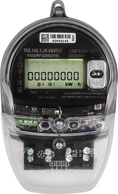 Счетчик электроэнергии электронный Энергомера СЕ 208 BY S53.145.1.JA.UKVFLZ / VM0024