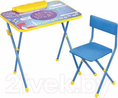 Комплект мебели с детским столом Brauberg Nika Kids. Космос / 532634 (голубой)