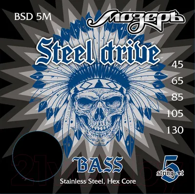 Струны для бас-гитары Мозеръ Steel Drive / BSD-5M