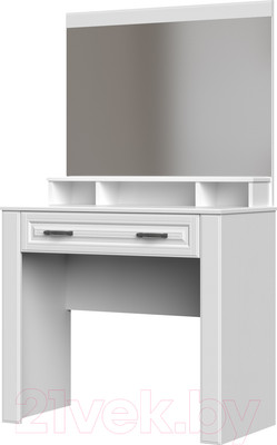 Туалетный столик Bravo Мебель Кантри Лак (белый/белый)