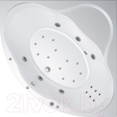 Ванна акриловая Triton Грация 140x140 Люкс Flat (с гидромассажем)