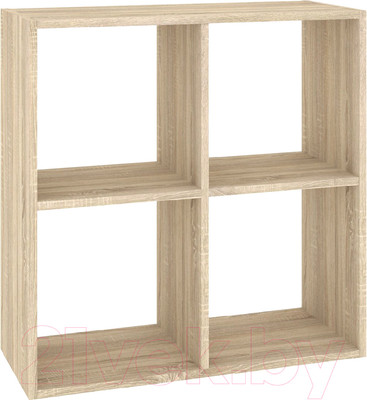 Стеллаж Кортекс-мебель Дельта-4к 71x71 (дуб сонома)