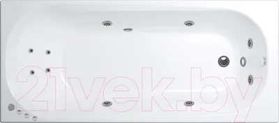 Ванна акриловая Triton Дина 170x75 Комфорт Flat (с гидромассажем)