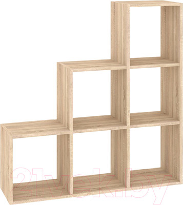 Стеллаж Кортекс-мебель Дельта-6ст 105x105 (дуб сонома)