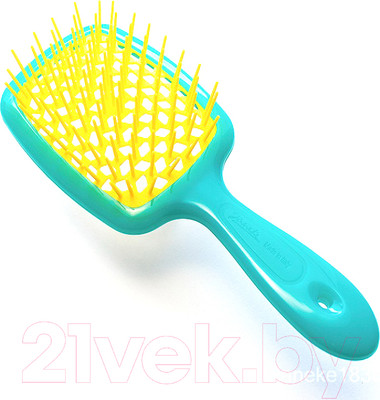 Расческа-массажер Janeke Superbrush 86SP226TSE (бирюзовый/желтый)