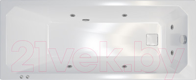 Ванна акриловая Triton Прага 180x80 Базовая Flat (с гидромассажем)