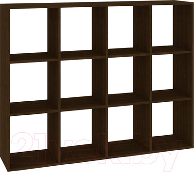 Стеллаж Кортекс-мебель Дельта-12 140x105 (венге)