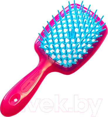 Расческа-массажер Janeke Superbrush Small 86SP234FUX (малиновый/голубой)