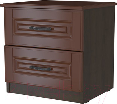 Прикроватная тумба Bravo Мебель Кантри (орех шоколадный/лак орех)