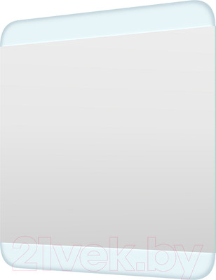 Зеркало Пекам Auris 70x70 / Auris-70x70 (с подсветкой, с механической клавишей включения)