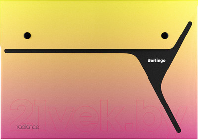 Папка-конверт Berlingo XProject. Radiance / EFb_A4991 (желтый/розовый)