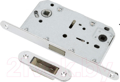 Защелка врезная Ренц INLBM 5096 pl C с пластиковой ответной планкой (хром блестящий)