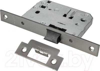 Защелка врезная Ренц INLB 2070 plastic MBN с пластиковым язычком (матовый черный никель)