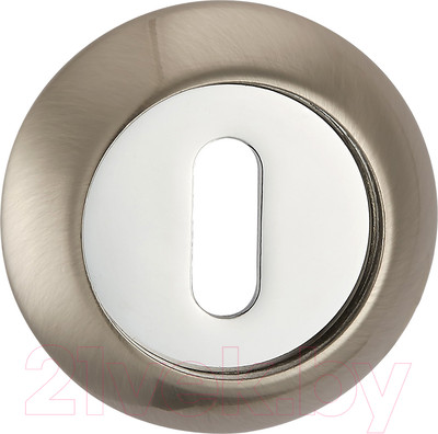 Накладка под сувальдный ключ Puerto INOB AL 08 SN/NP (никель матовый/никель блестящий)