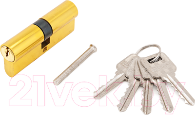 Цилиндровый механизм замка Аллюр Стандарт 103/50 132/50 кл/кл GP 70мм 240/100 (латунь)