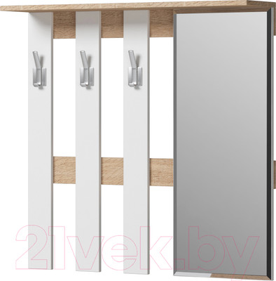 Вешалка для одежды Генезис Мебель Энтер (дуб сонома/белый)