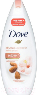Гель для душа Dove Миндальное молочко с ароматом гибискуса (225мл)