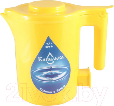 Электрочайник КАПЕЛЬКА 003910 (желтый)