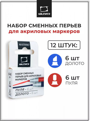 Набор перьев для каллиграфии Малевичъ 195111 (12шт)