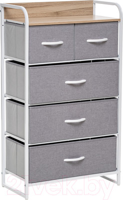 Система хранения Импэкс Leset Ноа 5 ящиков (белый/светло-серый)