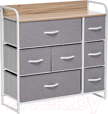 Система хранения Импэкс Leset Ноа 7 ящиков (белый/светло-серый)