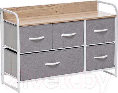 Система хранения Импэкс Leset Ноа широкий (белый/светло-серый)