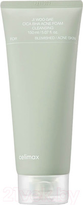 Пенка для умывания Celimax Jiwoogae Cica BHA Acne Foam Cleansing (150мл)